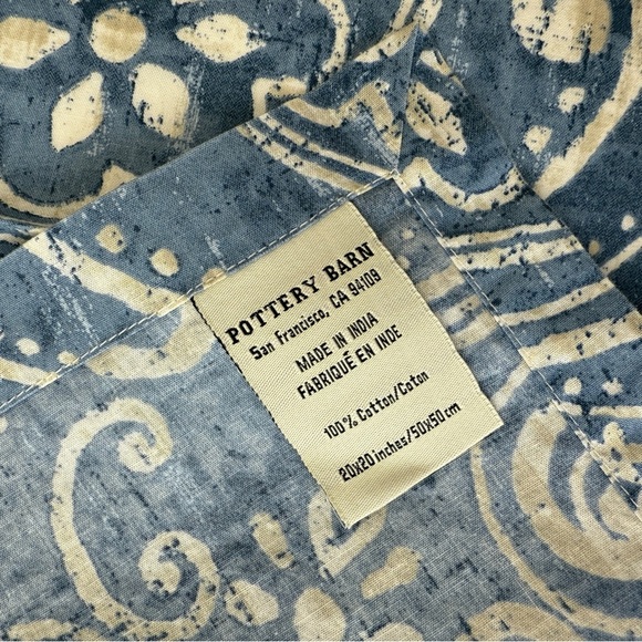 Pottery Barn Home Set of 8 Salma Batik Cotton Napkins Cloth Cotton India - Picture 7 of 7